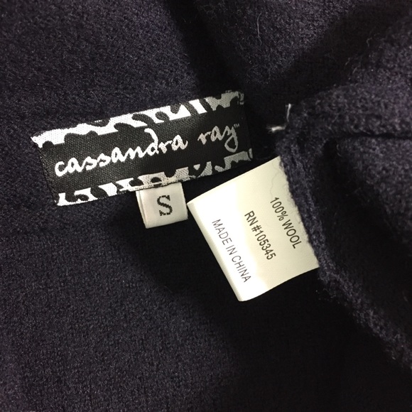 Cassandra Ray black wool blazer S - Picture 6 of 8